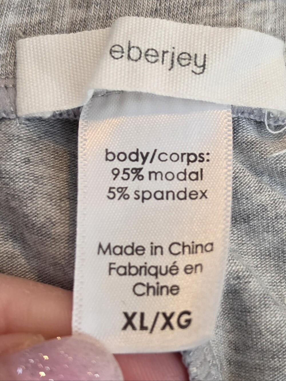 ​Eberjey Mens Henry Modal Pajama Pants Jogger Gray Size XL Lounge Sleepwear - Picture 6 of 7